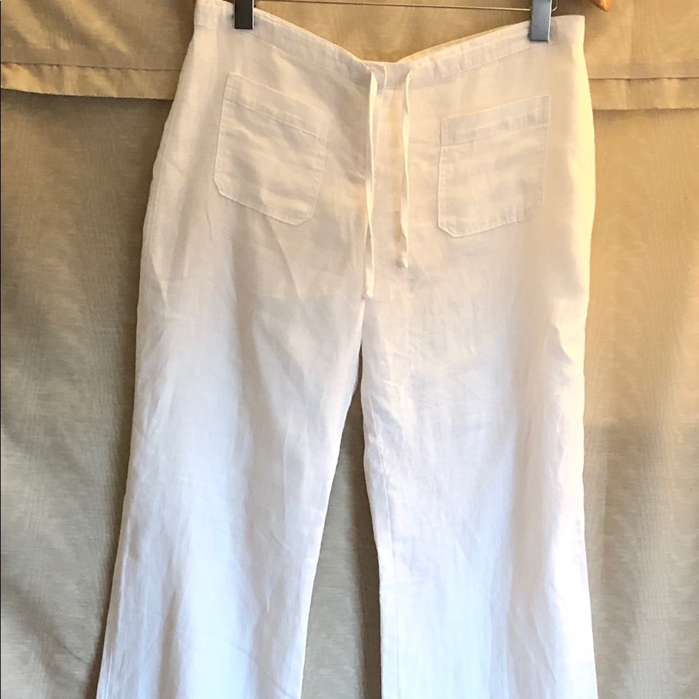 Vince Wide leg linen pants white size M